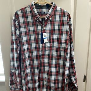 Izod button down plaid shirt